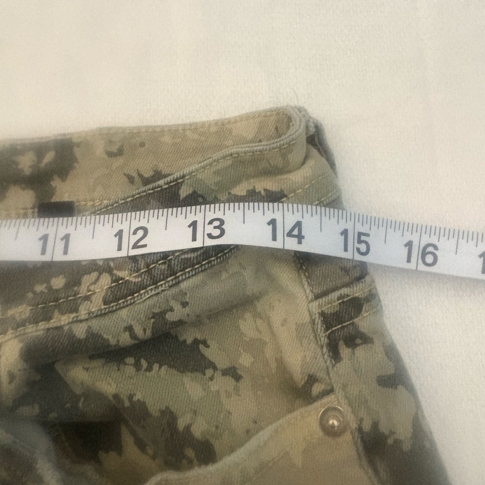 In Action Camo Stacked Skinny Flare Jeans Novamen W 30 - Picture 5 of 11
